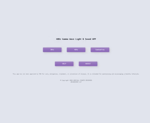 40Hz Gamma Wave Light & Sound APP for Alzheimer